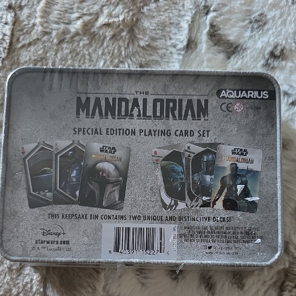 Disney The Mandalorian Special Edition Playing Card Set - Silver